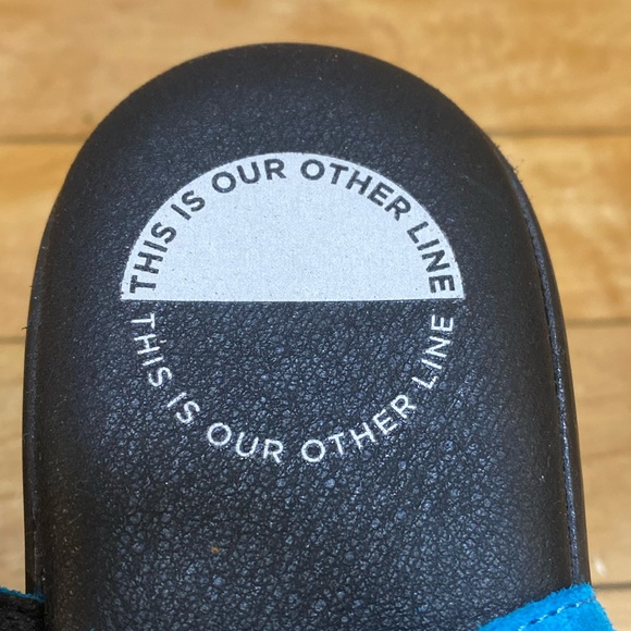 Blue This Is Our Other Line Casita Platform Sandals - Picture 9 of 9